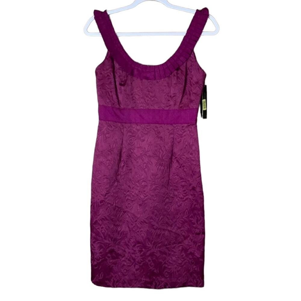 Antonio Melani Elea Brocade Sleeveless Sheath Dress Fuchsia Pink Size 2 NWT